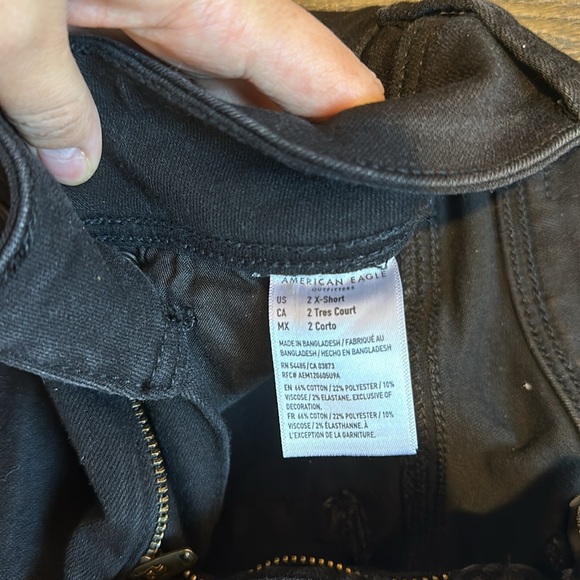 Black American Eagle Kick Boot Jeans - Picture 6 of 7